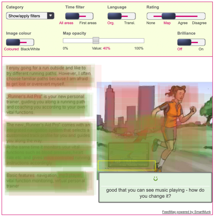 Design testing and visual feedback