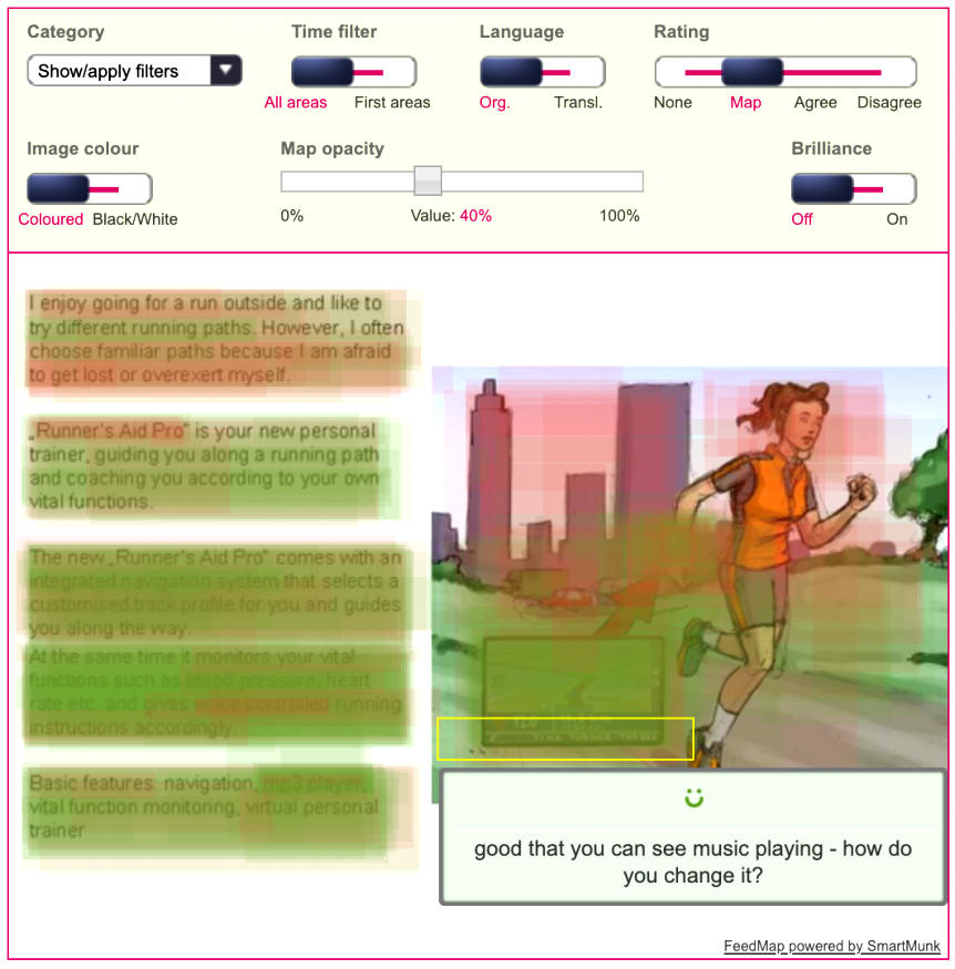 Heatmap for online surveys