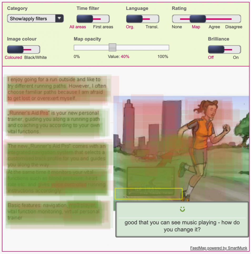 Successful design testing with FeedMap